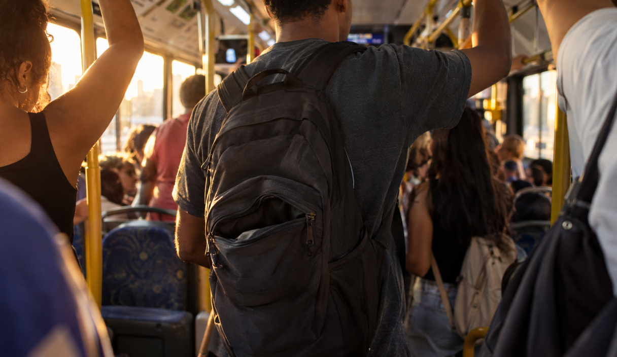 Vista de cima de uma mesa com celular, cartão, envelope, caixa de entrega e chaves Aposentada recebe ligação da Estudante tem o celular de R$ 6 mil tirado da mochila no ônibus sem perceber e descobre que o seguro do aparelho só pagava quando havia ameaça ou violência