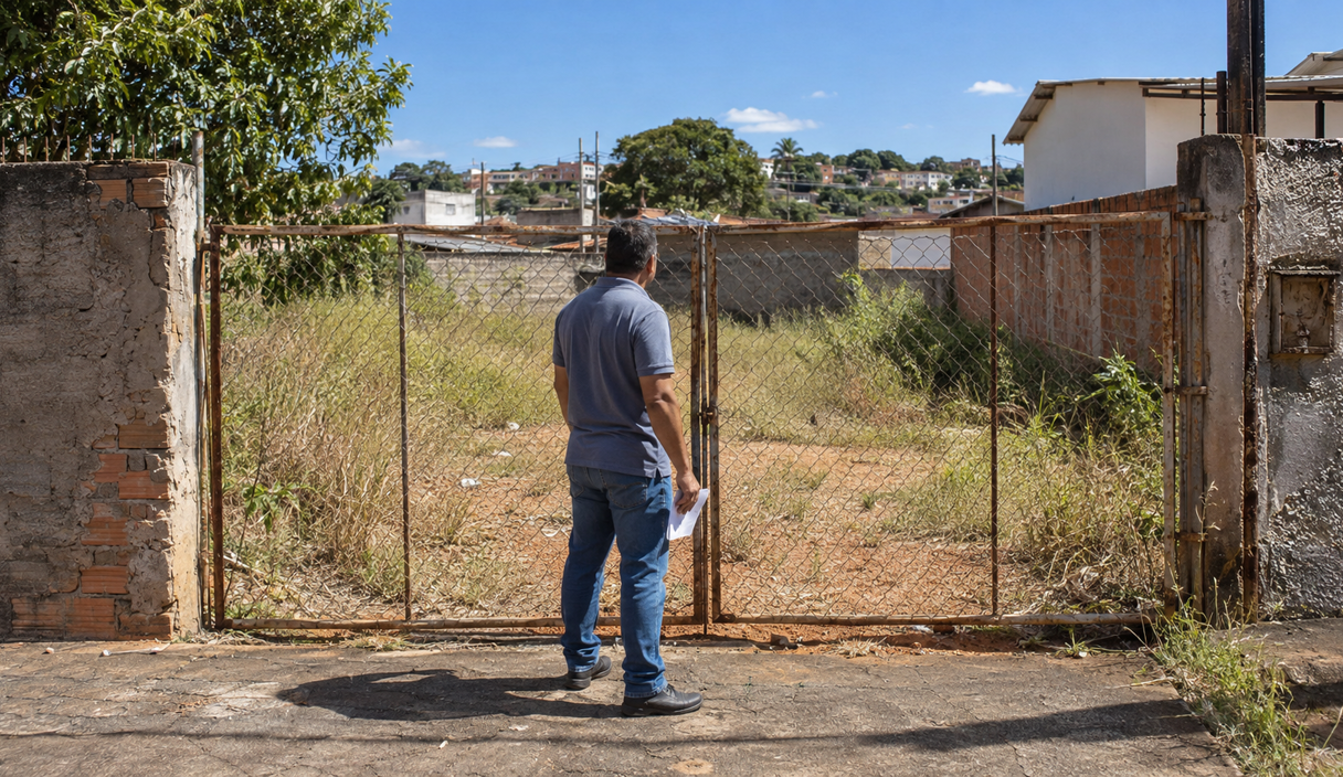 Vista de cima de uma mesa com celular, cartão, envelope, caixa de entrega e chaves Aposentada recebe ligação da Homem arremata SUV em leilão on-line pela metade do preço, transfere R$ 18 mil e descobre que o pátio do anúncio era um terreno vazio