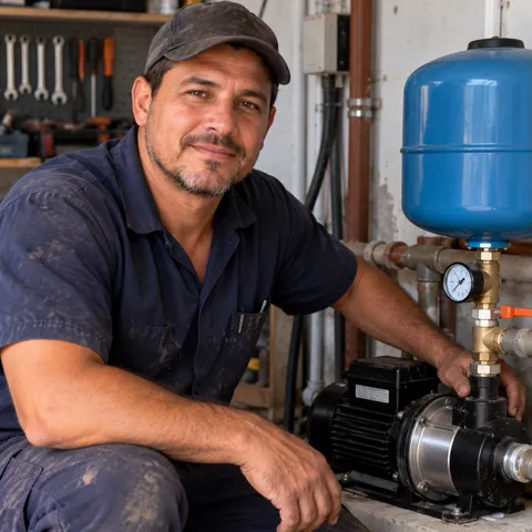 Josimar Tavares, instalador de pressurizador em Goiânia